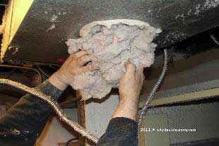 Dirty dryer exhaust ductwork