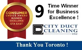 Consumer's Choice Award for Best Duct Cleaner in the Toronto Area